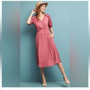 Cape May Midi Dress By Current Air For Anthropologie NWOT